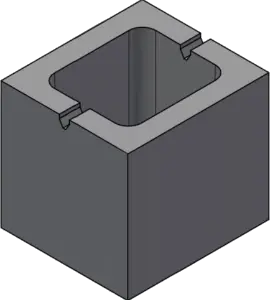 190mm 390 Series Half Block (Pillar Block)